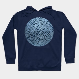 Blue Spotty Pattern Hoodie